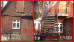 fire escape installed by Bradfabs