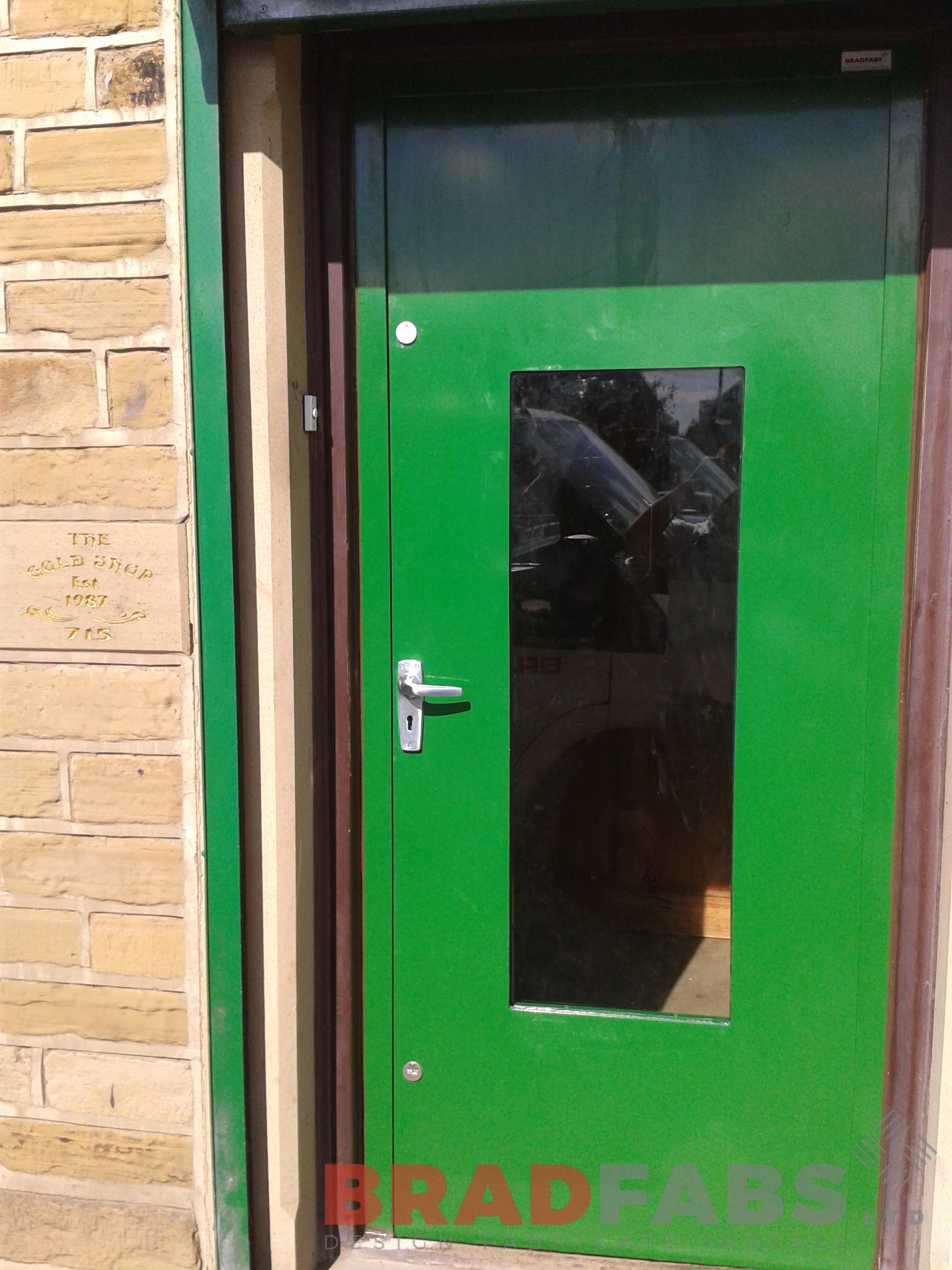 green security door 