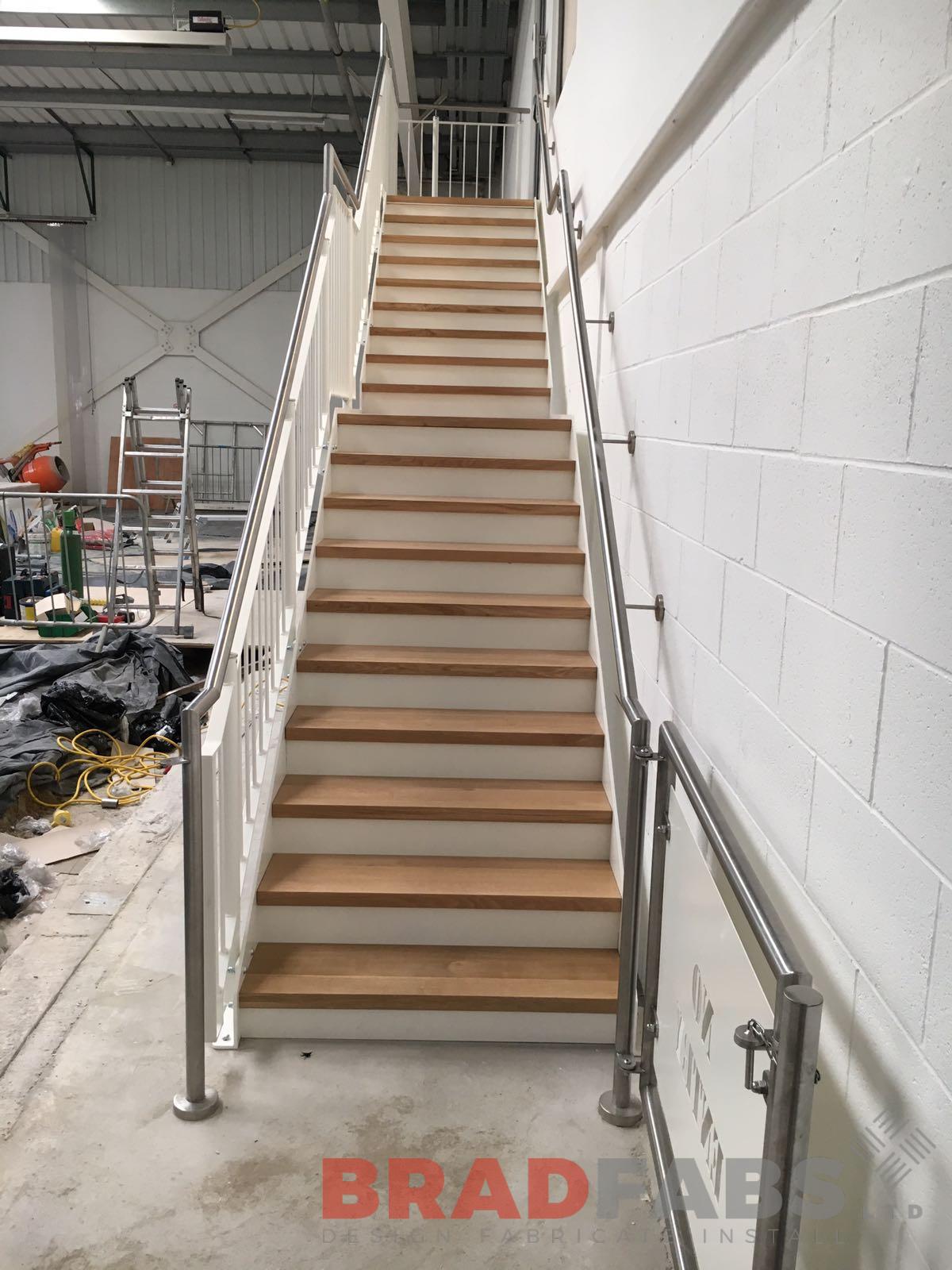 Bespoke steel staircase for Aintree Racecourse