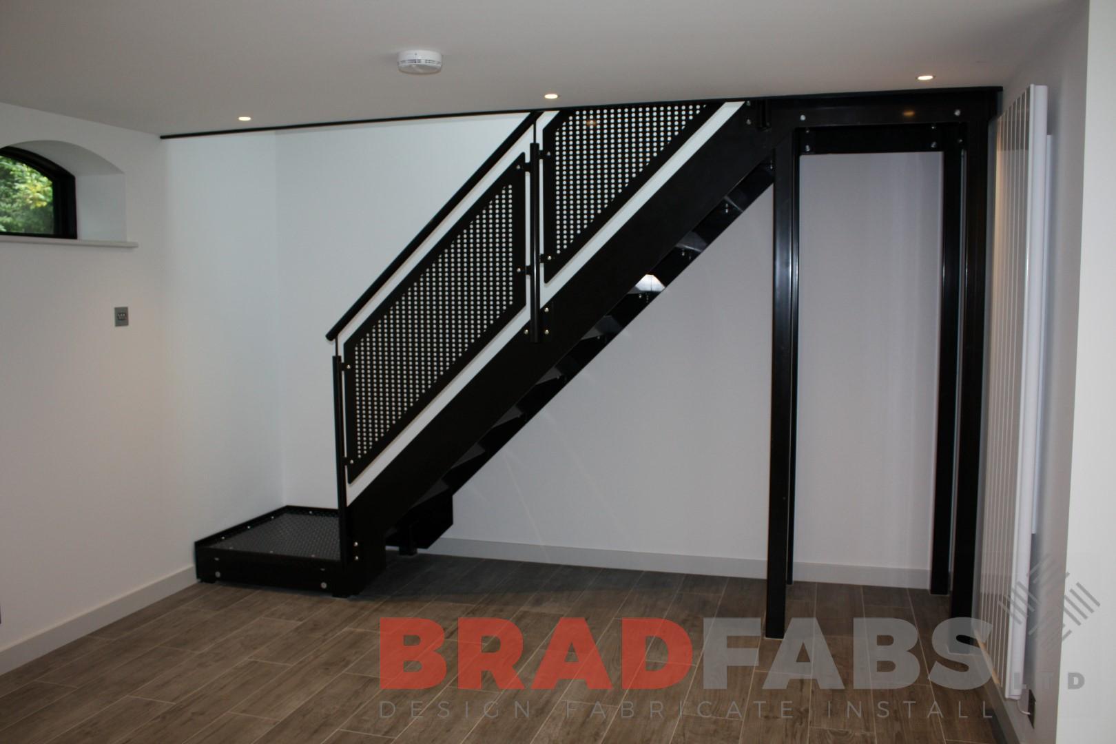 Perforated balustrade staircase