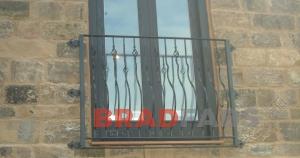Steel balconette fabricated in bradford, Steel fabricated installed in leeds, Steel juliet balconies fabricated by Bradfabs