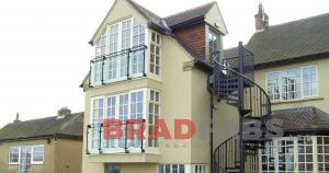 Steel and Glass Balconies Fabricated by Bradfabs in West Yorkshire